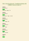 D315 - Network and Security - Foundations Questions with&NewLine;CORRECT Answers &lpar;Grade A&plus;&rpar;