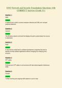 D315 Network and Security Foundations Questions with&NewLine;CORRECT Answers &lpar;Grade A&plus;&rpar;
