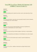 Texas DPS Use of Force Module 1&2 Questions with&NewLine;CORRECT Answers &lpar;Grade A&plus;&rpar;