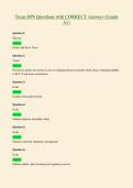 Texas DPS Questions with CORRECT Answers &lpar;Grade&NewLine;A&plus;&rpar;
