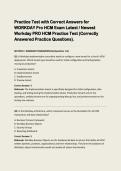 Workday Pro HCM Practice Test &ndash; Correctly Answered Practice Questions &vert; Latest Version Study Guide