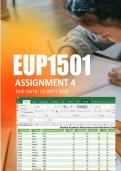 EUP1501 Assignment 4 Semester 2 2026 - Due 24 September 2026