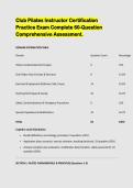 Club Pilates Instructor Certification Practice Exam &ndash; 60-Question Comprehensive Assessment Study Guide