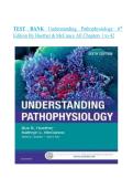 Test Bank for Understanding Pathophysiology 6th Edition By&colon; Sue E&period; Huether&semi; Kathryn L&period; McCance Chapter 1-42 Complete Guide A&plus;