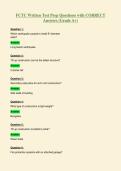 FCTC Written Test Prep Questions with CORRECT&NewLine;Answers &lpar;Grade A&plus;&rpar;