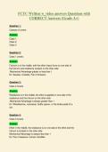FCTC Written w&lowbar;video answers Questions with&NewLine;CORRECT Answers &lpar;Grade A&plus;&rpar;