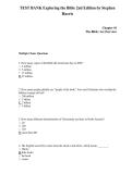 Test Bank for Exploring the Bible 2nd Edition by Stephen Harris &vert; Complete Chapters