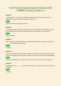 Fire Protection Systems Chapter 4 Questions with&NewLine;CORRECT Answers &lpar;Grade A&plus;&rpar;