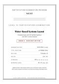 NICET Level 3 Water-Based Systems Layout Exam 2026&sol;2027 &vert; 120 Verified Q&A &vert; Pass Guaranteed - A&plus; Graded&NewLine;&NewLine;