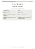 FINRA SIE Exam 2026&sol;2027 &vert; 100&percnt; Correct Answers &vert; Full Exam Prep &vert; Pass Guaranteed - A&plus; Graded&NewLine;&NewLine;