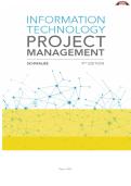 Test Bank for Information Technology Project Management&comma; 9th Edition by Kathy Schwalbe &vert; Verified Questions & Answers &vert; Complete Exam Prep