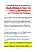 GIAC NETWORK FORENSIC ANALYST &NewLine;&lpar;GNFA&rpar; EXAM WITH QUESTIONS AND &NewLine;VERIFIED ANSWERS&comma; PLUS DETAILED &NewLine;RATIONALES&sol;EXPERT VERIFIED FOR &NewLine;GUARANTEED PASS 2026&sol;LATEST &NewLine;UPDATE&sol;INSTANT DOWNLOAD PDF 