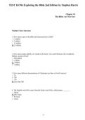 Test Bank for Exploring the Bible 2nd Edition by Stephen Harris &vert; Complete Chapters
