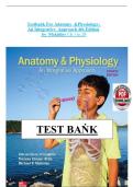 TEST BANK for Anatomy & Physiology&colon; An Integrative Approach&comma; 4th Edition&comma; Michael McKinley&comma; O&rsquo;Loughlin &period; All Chapters 1 to 29 Complete&comma; Verified Edition