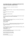NR 293 PHARM EDAPTS WEEK 5 &vert; COMPREHENSIVE PHARMACOLOGY STUDY GUIDE&comma; PRACTICE QUESTIONS & ANSWERS 2026&sol;2027