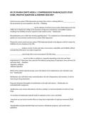 NR 293 PHARM EDAPTS WEEK 6 &vert; COMPREHENSIVE PHARMACOLOGY STUDY GUIDE&comma; PRACTICE QUESTIONS & ANSWERS 2026&sol;2027