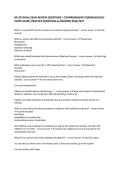 NR 293 FINAL EXAM REVIEW QUESTIONS &vert; COMPREHENSIVE PHARMACOLOGY STUDY GUIDE&comma; PRACTICE QUESTIONS & ANSWERS 2026&sol;2027