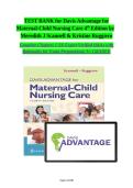 Test Bank for Davis Advantage for Maternal-Child Nursing Care 4th Edition by Meredith J&period; Scannell & Kristine Ruggiero &vert; Chapters 1-33 Questions and Answers 2027&NewLine;