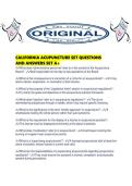 CALIFORNIA ACUPUNCTURE SET QUESTIONS AND ANSWERS SET A&period;pdf