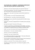 NR 293 PHARM EXAM 1 CHAMBERLAIN &vert; COMPREHENSIVE PHARMACOLOGY STUDY GUIDE&comma; PRACTICE QUESTIONS & ANSWERS 2026&sol;2027