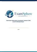Chartered Alternative Investment Analyst CAIA Level II Exam &vert; Practice Exam Q&A