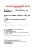 NURS 4581 Exam 1 &vert; NURS 4581 Nursing of Adults with &NewLine;Complex Needs &vert; Actual Q&A with Rationale &lpar;NURS 4581 &NewLine;Exam 1&rpar; &vert; UT Arlington