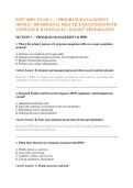 PMT 3600V EXAM 1 &mdash; PROGRAM MANAGEMENT &NewLine;OFFICE &vert; 100 ORIGINAL PRACTICE QUESTIONS WITH &NewLine;ANSWERS & RATIONALES &vert; 2026&sol;2027 PREPARATION 