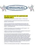 NSG 6020 EVALUATION TEST QUESTIONS AND ANSWERS SURE A&period;pdf
