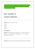 MATHNASIUM JOB ASSESSMENT 2026&sol;2027 STUDY GUIDE &vert; &NewLine;VERIFIED PRACTICE QUESTIONS & ANSWERS &vert; COMPLETE &NewLine;EMPLOYMENT TEST PREP