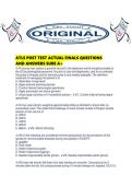 ATLS POST TEST ACTUAL FINALS QUESTIONS AND ANSWERS SURE A&period;pdf