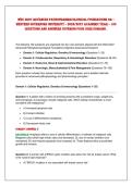 WGU D027 ADvAnceD PAthoPhArmAcoloGicAl FoUnDAtions oA &ndash;&NewLine;Western Governors University &ndash; 2026&sol;2027 AcADemic yeAr &ndash; 100&NewLine;QUestions AnD AnsWers coverinG FoUr core DomAins &period; 