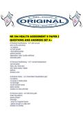 NR 304 HEALTH ASSESSMENT II PAPER 2 QUESTIONS AND ANSWERS SET A&period;pdf