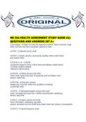 NR 304 HEALTH ASSESSMENT STUDY GUIDE ALL QUESTIONS AND ANSWERS SET A&period;pdf