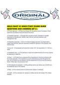 GOLD COAST 45 HOUR STUDY EXAMS GUIDE QUESTIONS AND ANSWERS SET A&period;pdf