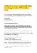 AGACNP Board Review Test Bank 2026- Adult-Gerontology Acute Care NP Practice Exam Guide