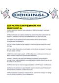 CLUB PILATES EXAM 1 QUESTIONS AND ANSWERS SET A&period;pdf