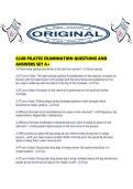 CLUB PILATES EXAMINATION QUESTIONS AND ANSWERS SET A&period;pdf