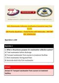 WCC &lpar;Wastewater Collection Certification&rpar; Complete Exam Prep &NewLine;Bundle&NewLine;250 Practice Questions &plus; Study Review with Rationales &vert; INSTANT &NewLine;PDF DOWNLOAD