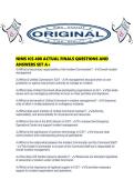 NIMS ICS 400 ACTUAL FINALS QUESTIONS AND ANSWERS SET A&period;pdf