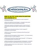 NIMS ICS 400 TEST PAPER UPDATED QUESTIONS AND ANSWERS SET A&period;pdf