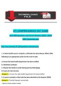 ATI COMPREHENSIVE EXIT EXAM&NewLine;with NGN Questions and Correct Answers &lpar;2023 &sol; 2024&rpar;&NewLine;100&percnt; Guarantee pass