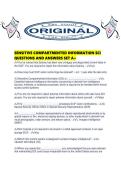 SENSITIVE COMPARTMENTED INFORMATION SCI QUESTIONS AND ANSWERS SET A&period;pdf