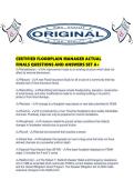 CERTIFIED FLOODPLAIN MANAGER ACTUAL FINALS QUESTIONS AND ANSWERS SET A&period;pdf