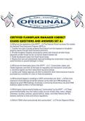 CERTIFIED FLOODPLAIN MANAGER CORRECT EXAMS QUESTIONS AND ANSWERS SET A&period;pdf
