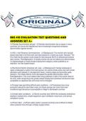 BUS 410 EVALUATION TEST QUESTIONS AND ANSWERS SET A&period;pdf