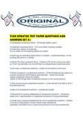 TCAR UPDATED TEST PAPER QUESTIONS AND ANSWERS SET A&period;p