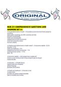 NUR 231 COMPREHENSIVE QUESTIONS AND ANSWERS SET A&period;pdf