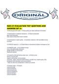 NUR 231 EVALUATION TEST QUESTIONS AND ANSWERS SET A&period;pdf