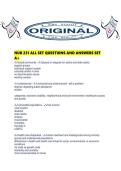 NUR 231 ALL SET QUESTIONS AND ANSWERS SET A&period;pdf