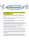 MSLC INFANTRY TACTICS EXAMS TEST QUESTIONS AND ANSWERS SET A&period;pdf
